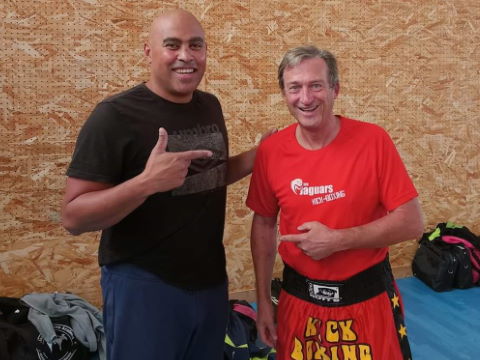 Avec Jean-Louis Xavier, Atlantique Boxe Academy