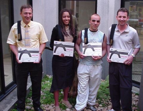 Remise des ceintures noires en juin 2003