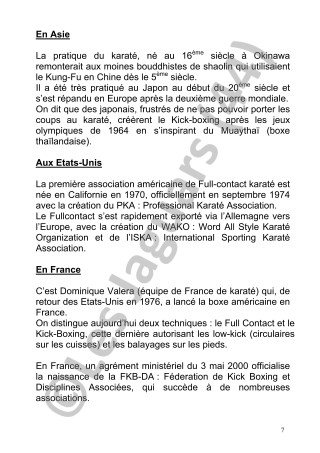 Fascicule 2005 de Kickboxing des Jaguars